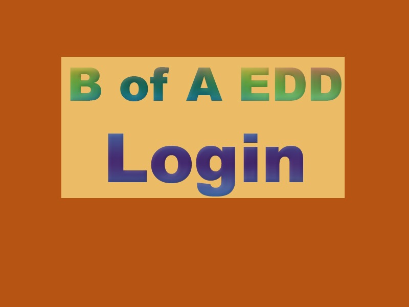B of A EDD Login