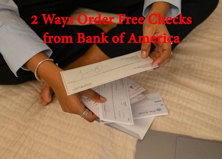 Order Free Checks from Bank of America
